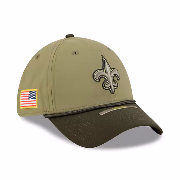 New Orleans Saints 2025 NFL Salute to Service 39THIRTY Flex Cap Olive product photo