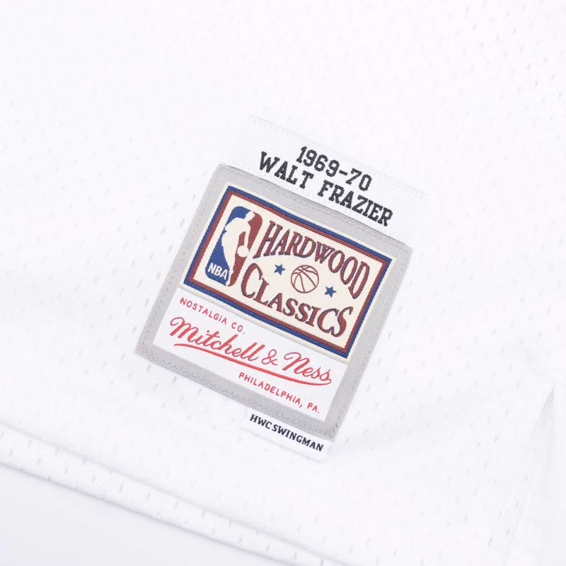 Walt Frazier #10 New York Knicks 1969-70 Swingman NBA Jersey White view 3
