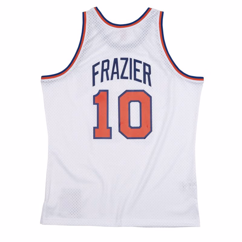 Walt Frazier #10 New York Knicks 1969-70 Swingman NBA Jersey White view 2
