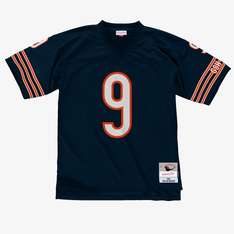 Jim McMahon #9 Chicago Bears Legacy Throwback NFL Jersey Navy view 2