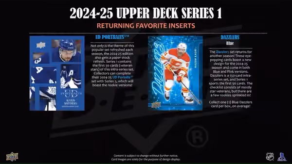 2024/25 Upper Deck Series 1 Hockey NHL Tin Box view 6