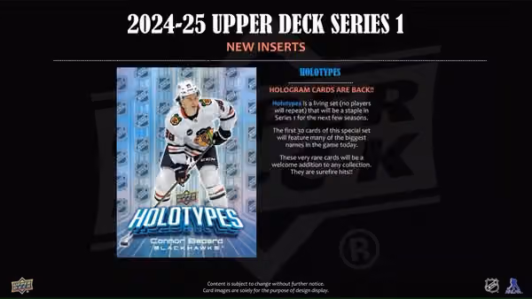 2024/25 Upper Deck Series 1 Hockey NHL Tin Box view 5