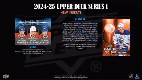 2024/25 Upper Deck Series 1 Hockey NHL Tin Box view 3
