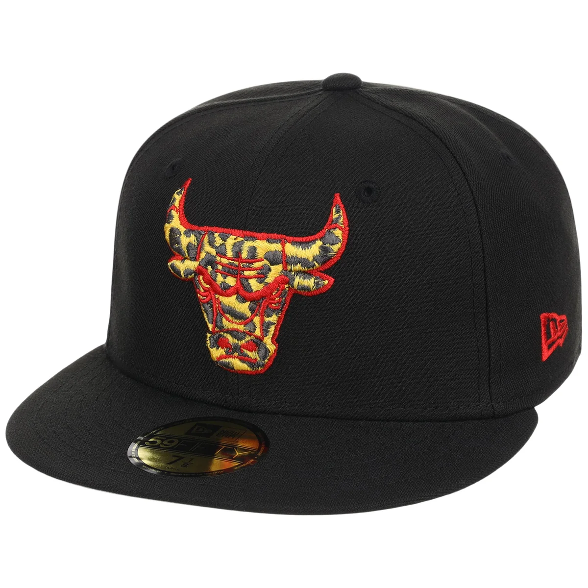 Chicago Bulls Worm Hair New Era 59FIFTY detail view