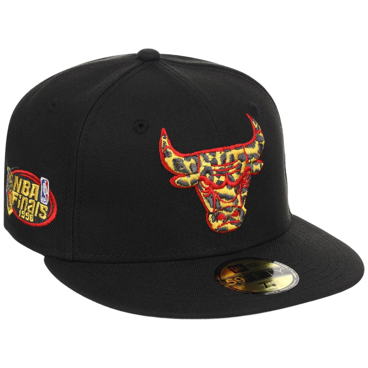 Chicago Bulls Worm Hair New Era 59FIFTY front view