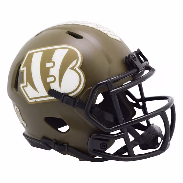 Cincinnati Bengals 2022 Salute to Service NFL Speed Mini Helmet view 1