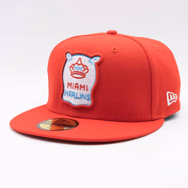 Miami Marlins City Connect 59FIFTY Fitted MLB Cap Red product photo