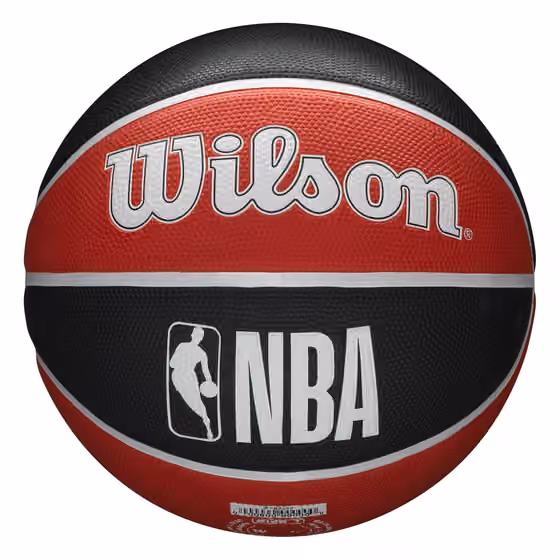 Portland Trail Blazers Team Tribute Wilson NBA Basketball (Size 7) view 2