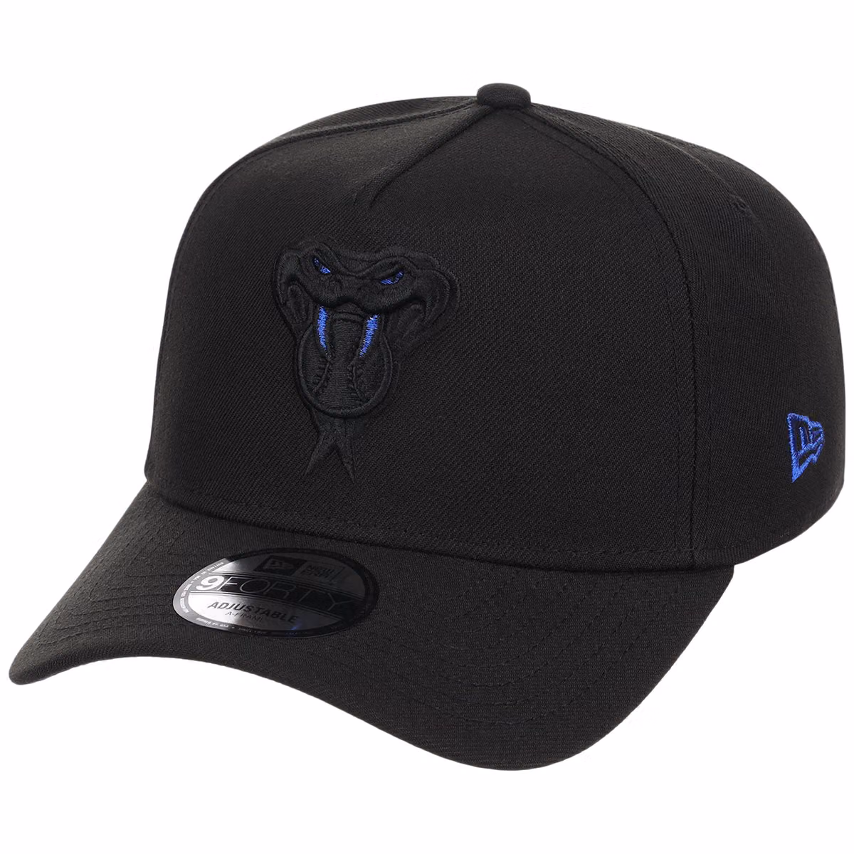 Arizona Diamondbacks MLB Black x Royal FASHION CORE New Era 9FORTY A-Frame detail view