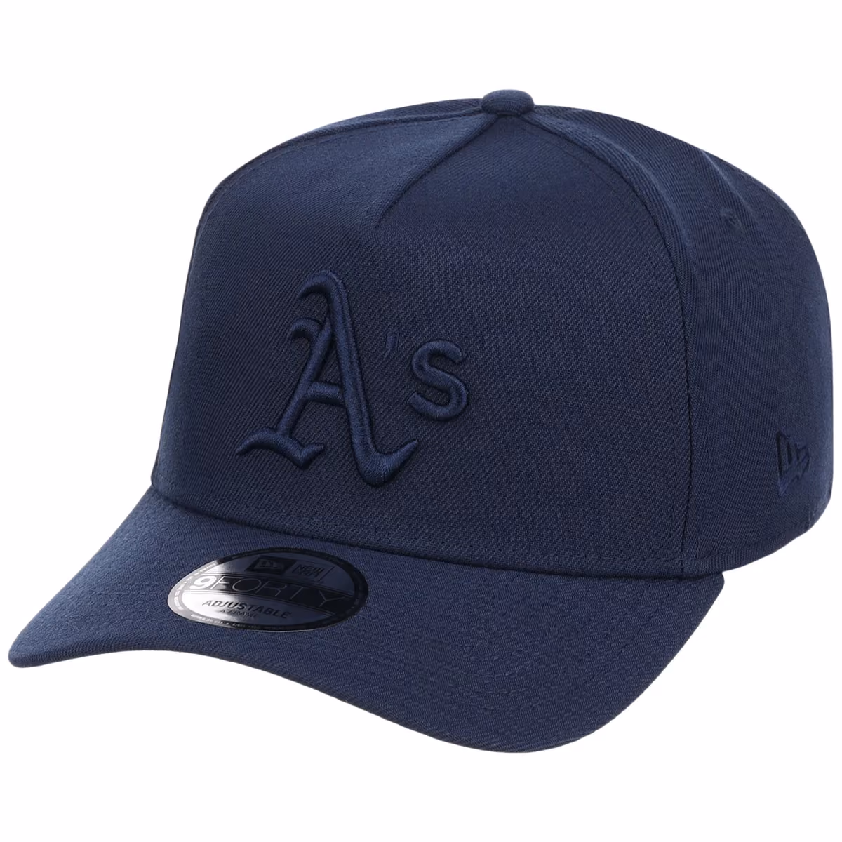 Oakland Athletics MLB Navy FASHION CORE New Era 9FORTY A-Frame detail view