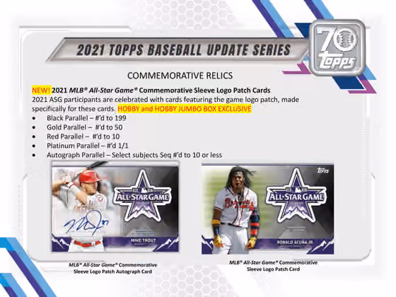 2021 Topps Update Series Baseball Hobby Box MLB view 6