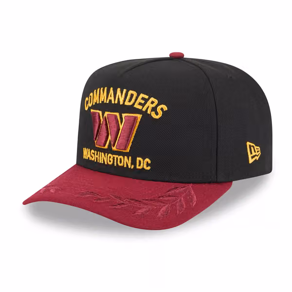 Washington Commanders 2025 NFL Draft New Era 9FIFTY A-Frame Snapback Cap Black product photo