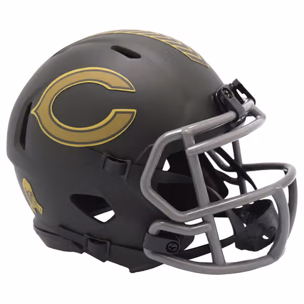 Chicago Bears 2025 Salute to Service NFL Speed Mini Helmet view 1