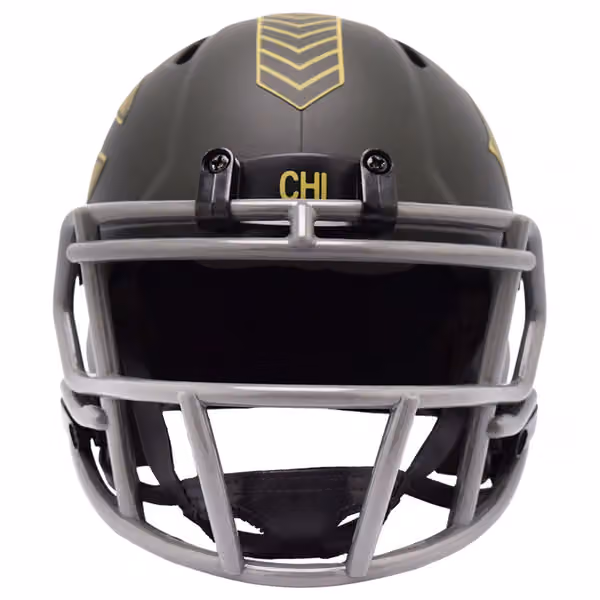 Chicago Bears 2025 Salute to Service NFL Speed Mini Helmet view 2