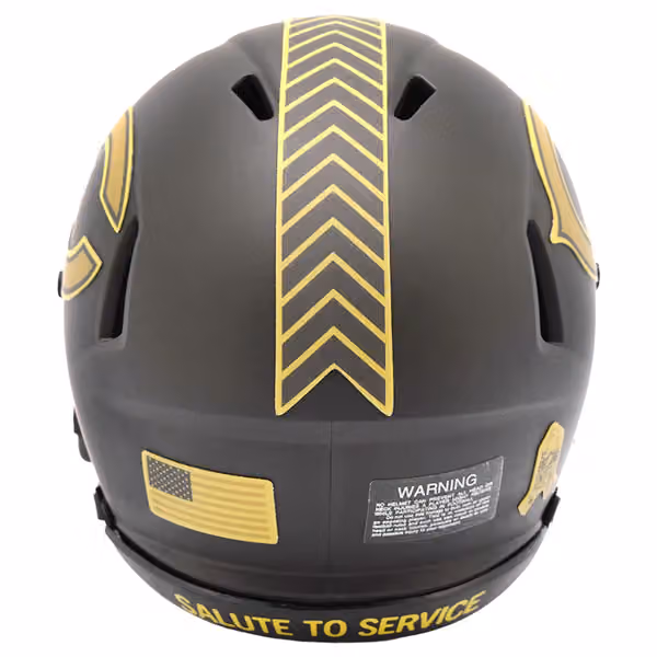 Chicago Bears 2025 Salute to Service NFL Speed Mini Helmet view 3