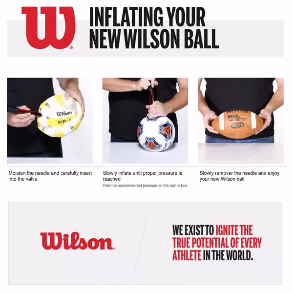 Wilson NBA Dual Action Pump Blue view 3