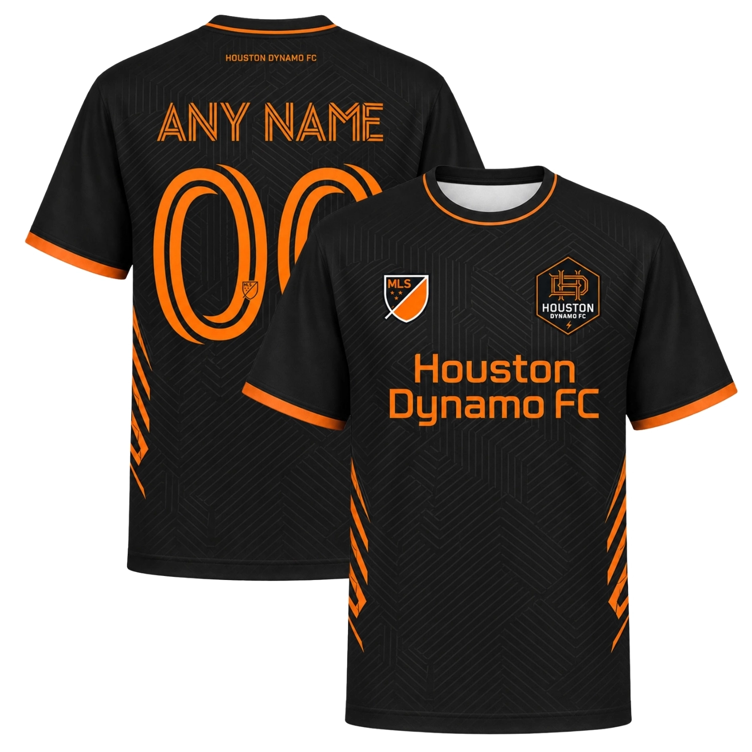 Houston Dynamo Custom Jersey Stunning Geo Line Style