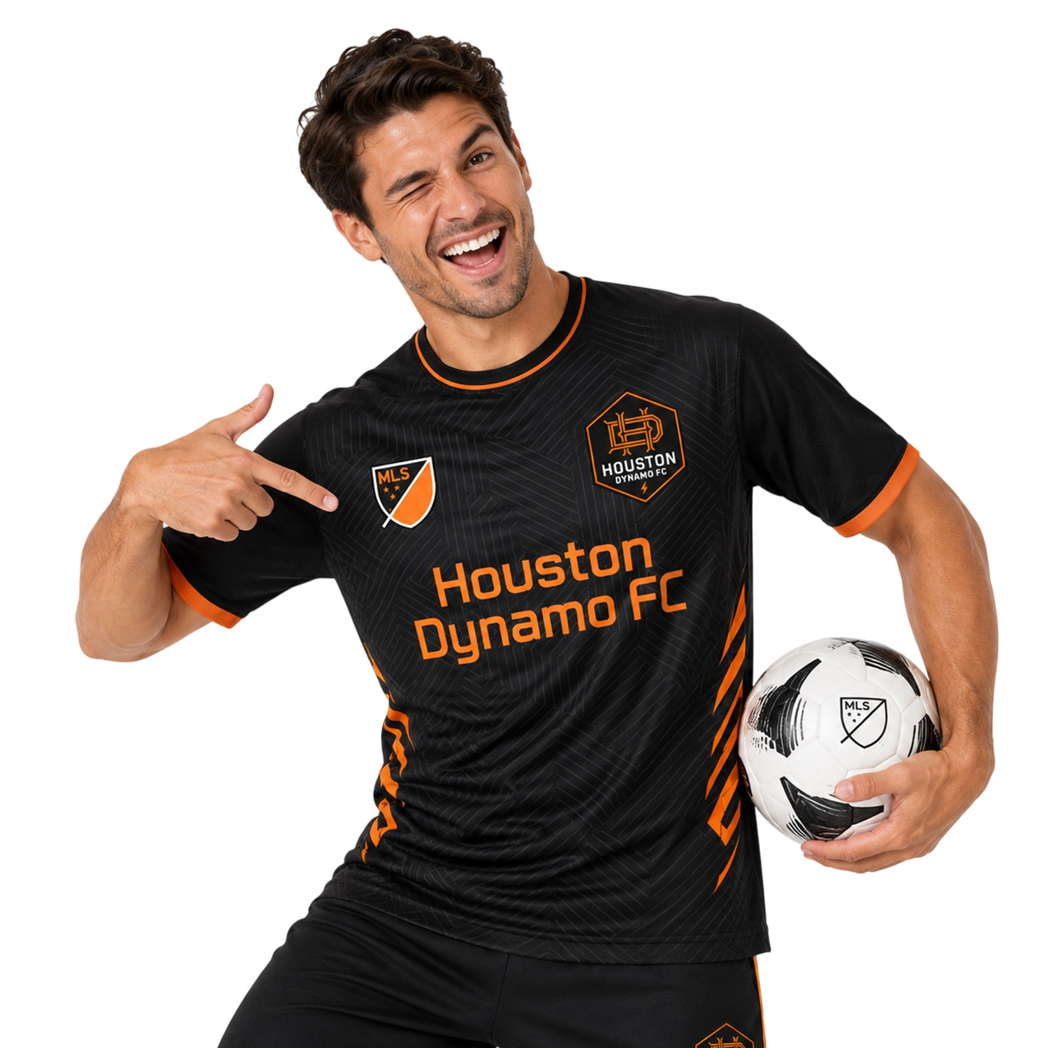 Houston Dynamo Custom Jersey Stunning Geo Line Style