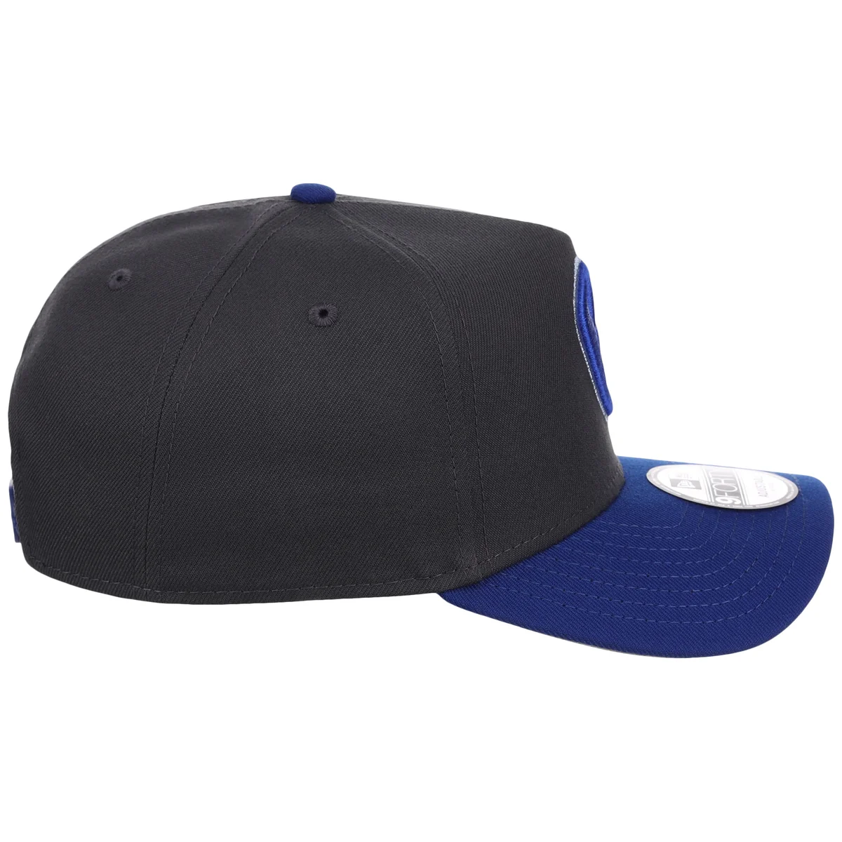 Milwaukee Brewers MLB Graphite x Royal FASHION CORE New Era 9FORTY A-Frame detail view