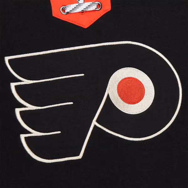 Philadelphia Flyers Mitchell & Ness Heritage NHL Lace-Up Jersey Crew view 4