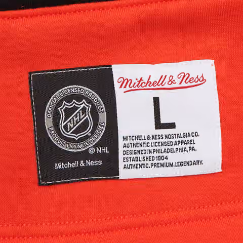 Philadelphia Flyers Mitchell & Ness Heritage NHL Lace-Up Jersey Crew view 3