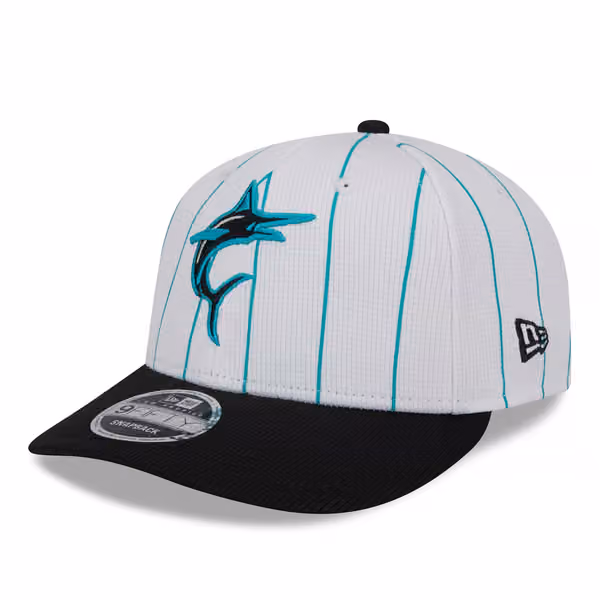 Miami Marlins 2025 MLB Batting Practice Low Profile 9FIFTY Snapback Cap product photo