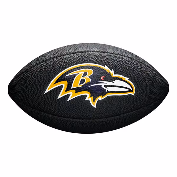 Baltimore Ravens NFL Wilson Mini Football Black view 3