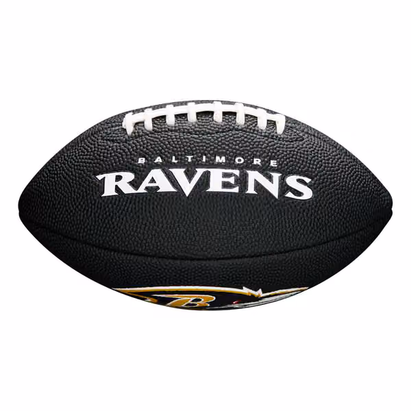 Baltimore Ravens NFL Wilson Mini Football Black view 1