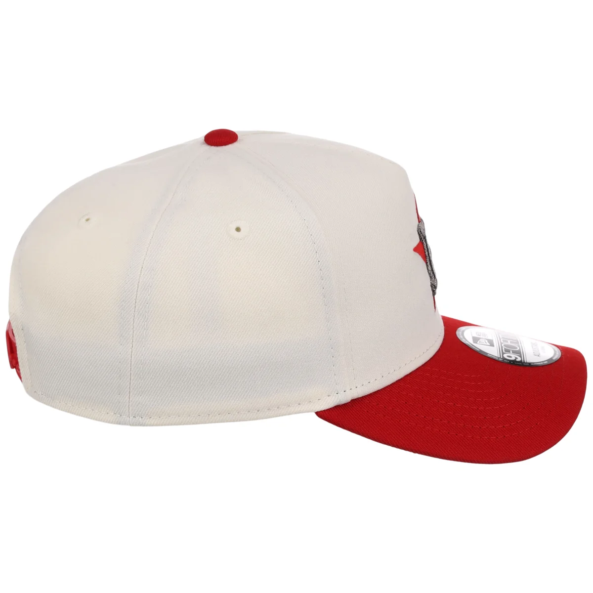 Houston Astros MLB Chrome x Red FASHION CORE New Era 9FORTY A-Frame detail view