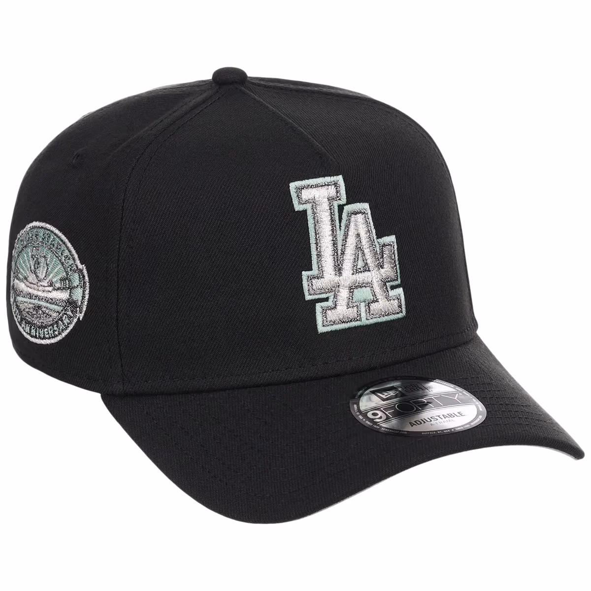 Los Angeles Dodgers MLB Alpine Snow New Era 9FORTY A-Frame front view