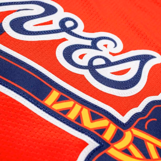 Atlanta Braves Nike Limited MLB Baseball Jersey Alternate Red view 3