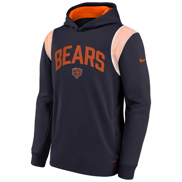 Chicago Bears 2022 NFL On-Field Sideline Therma Hoodie (YOUTH) view 2