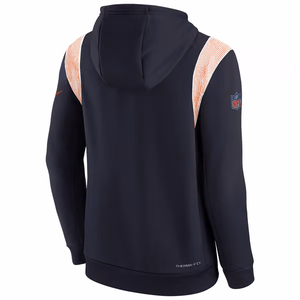Chicago Bears 2022 NFL On-Field Sideline Therma Hoodie (YOUTH) view 3