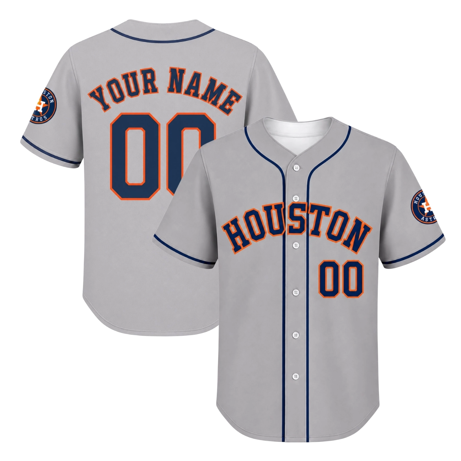Houston Astros Gray Jersey Dynamic Road Style