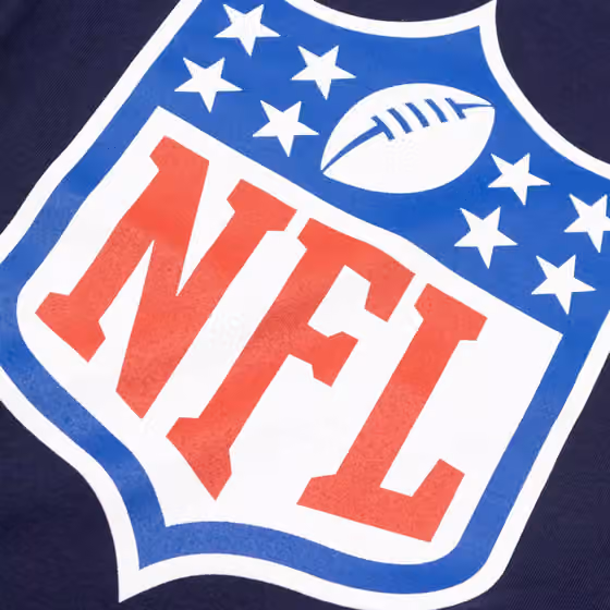 NFL Shield Logo Football T-Shirt Navy view 3