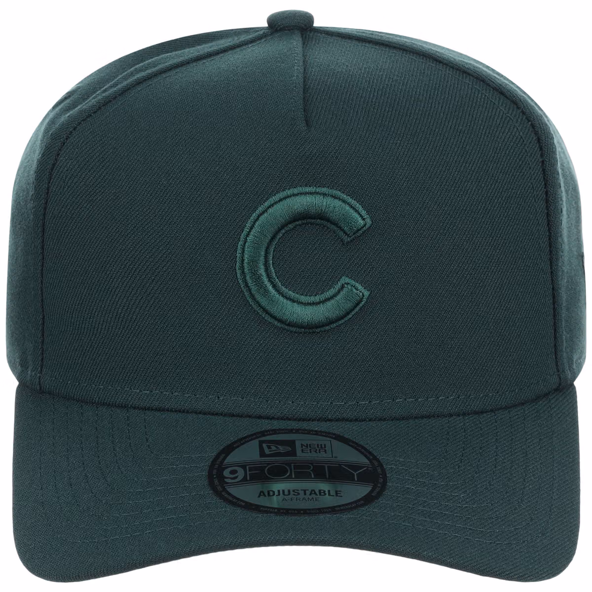 Chicago Cubs MLB Dark Green FASHION CORE New Era 9FORTY A-Frame detail view