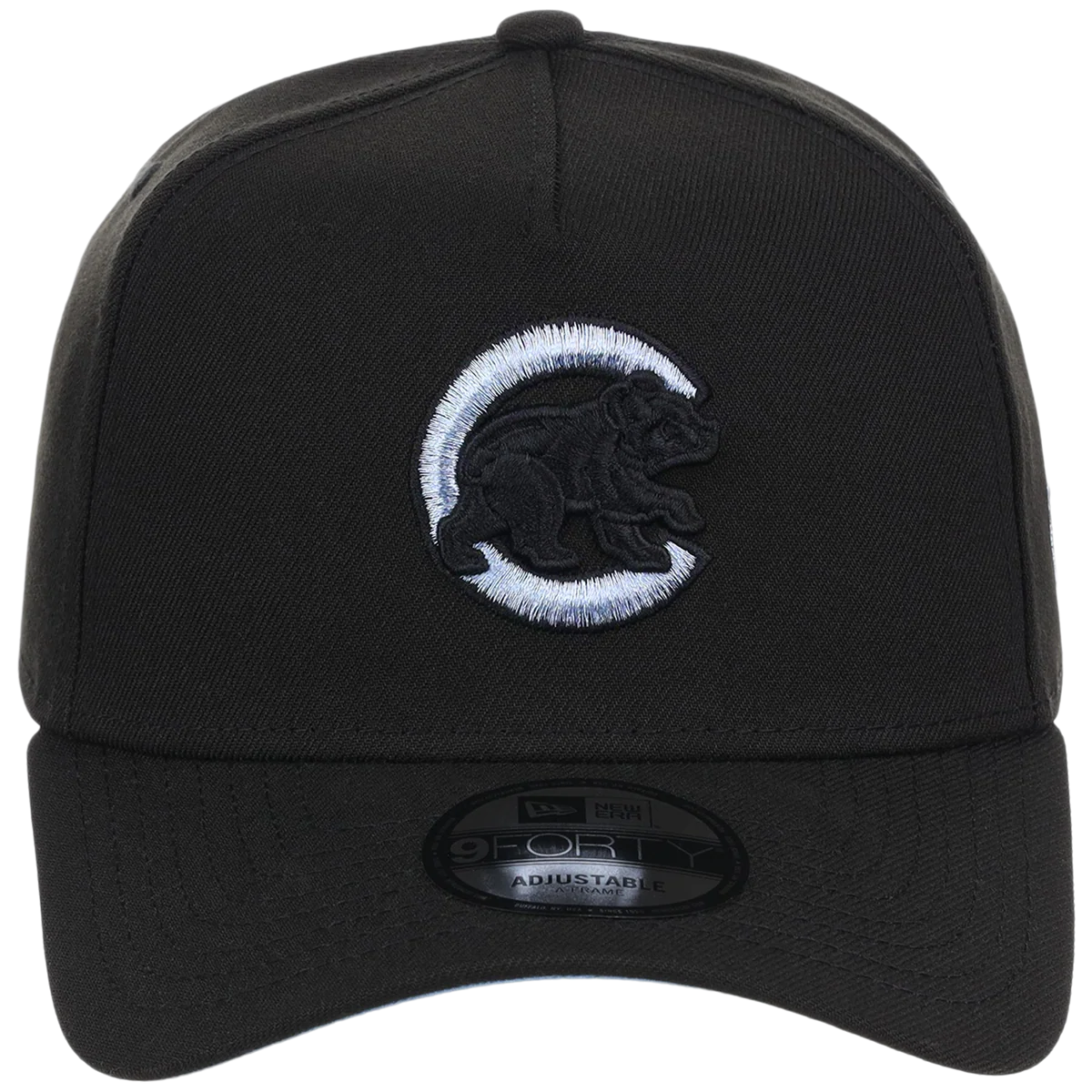 Chicago Cubs MLB Black Sky FASHION CORE New Era 9FORTY A-Frame detail view