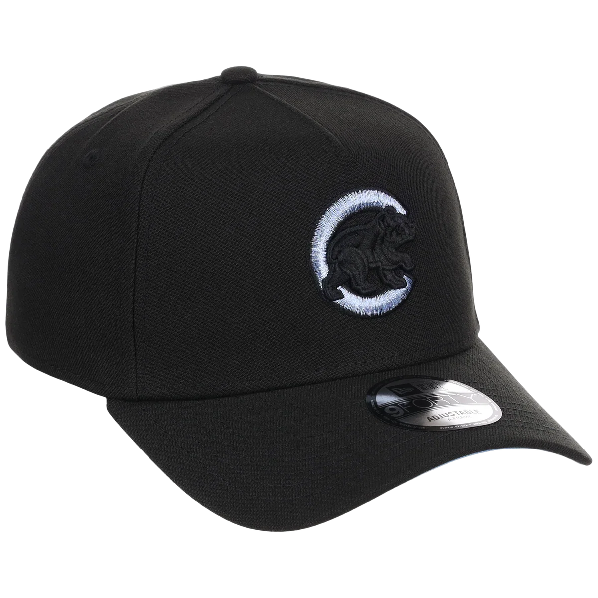 Chicago Cubs MLB Black Sky FASHION CORE New Era 9FORTY A-Frame front view