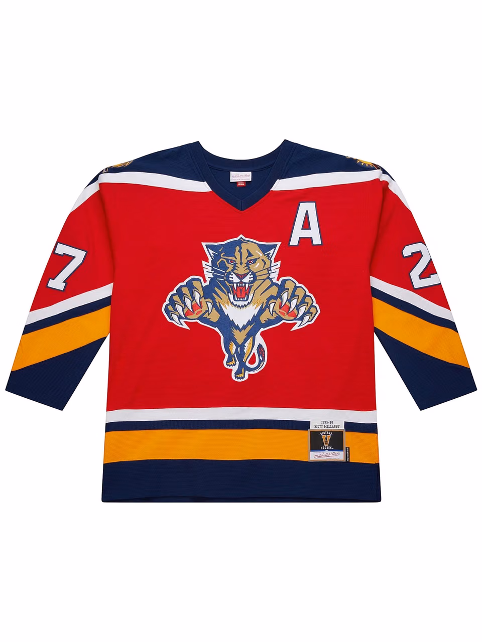 Scott Mellanby #27 Florida Panthers 1995-96 Premium Power Play NHL Jersey Red view 1