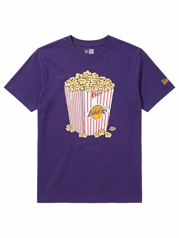 Los Angeles Lakers Popcorn Oversized MLB T-Shirt Purple view 1