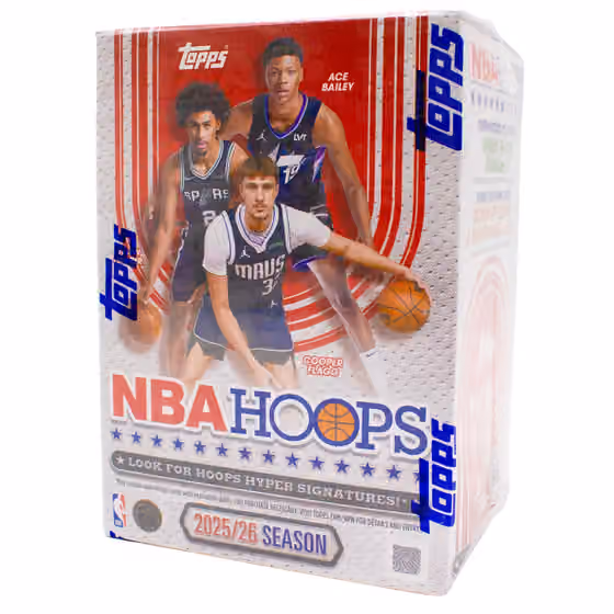 2025/26 Topps NBA Hoops Basketball Blaster Box view 1