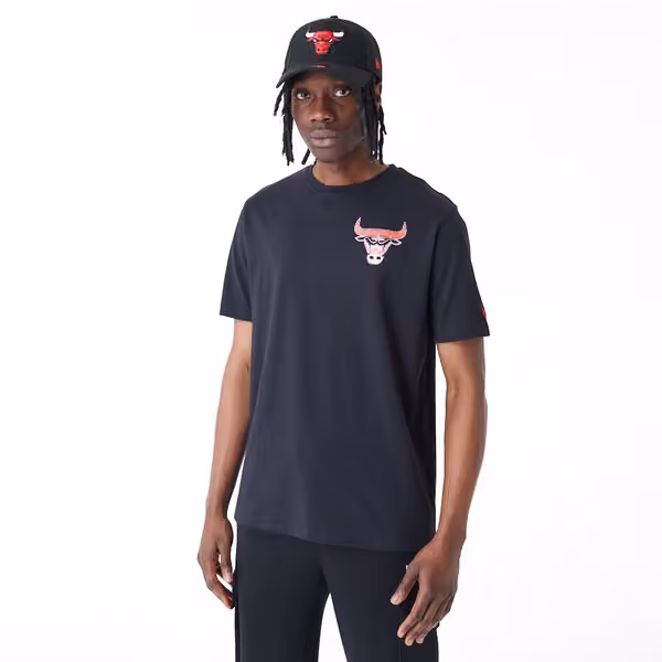 Chicago Bulls Holographic New Era NBA T-Shirt Black view 2