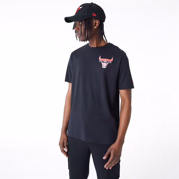 Chicago Bulls Holographic New Era NBA T-Shirt Black view 5
