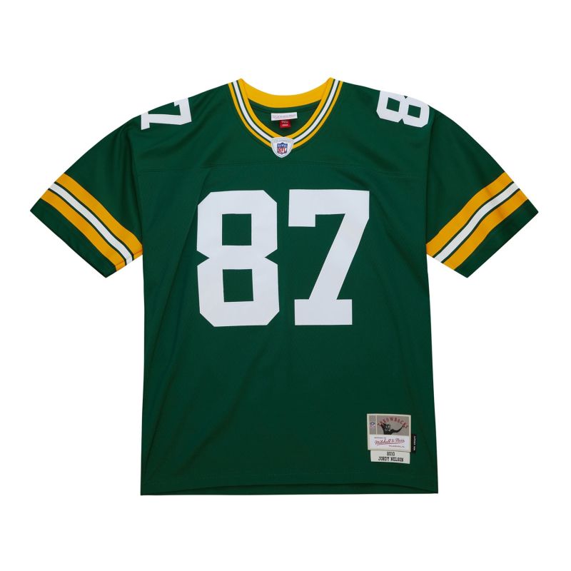 Jordy Nelson #87 Green Bay Packers 2010 Legacy Throwback NFL Jersey Green view 2