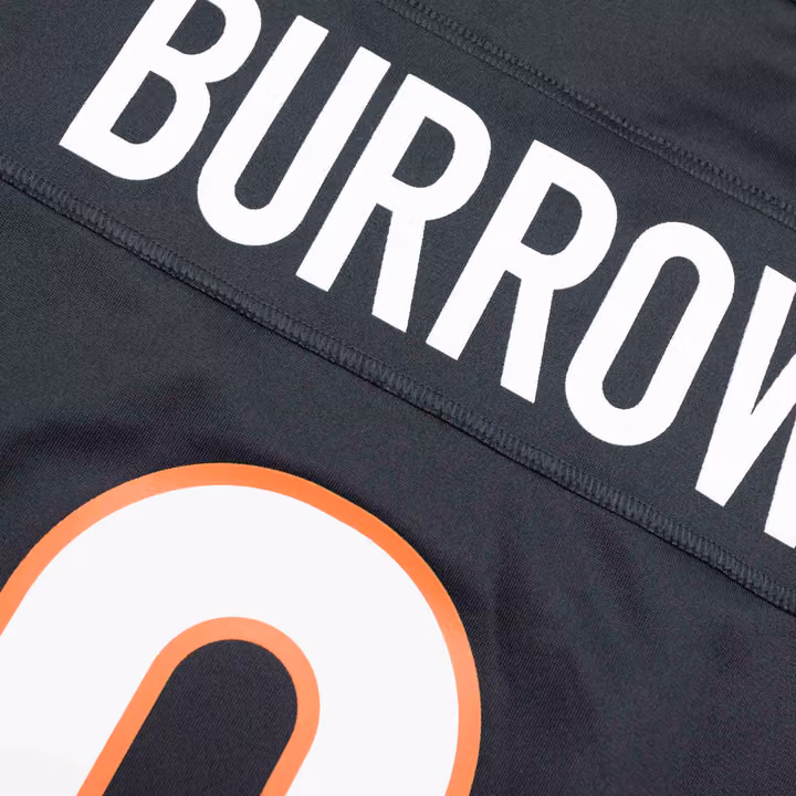 Joe Burrow #9 Cincinnati Bengals Nike Game NFL Football Jersey Black view 4