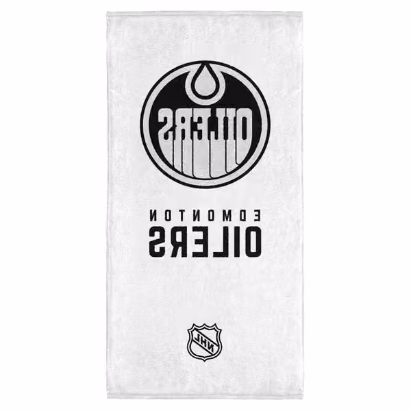 Edmonton Oilers NHL Classic Bath Towel Black view 2