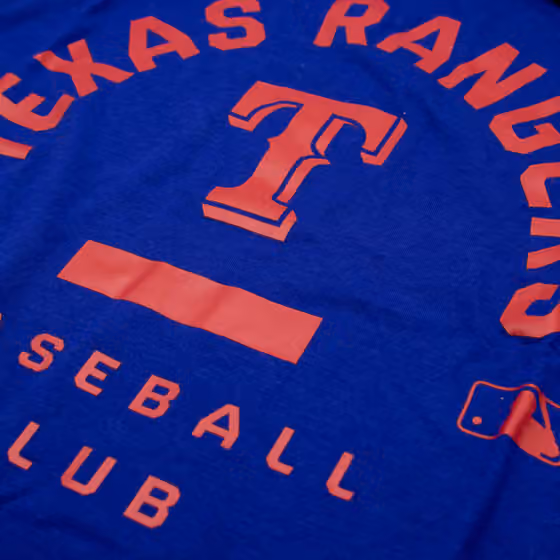 Texas Rangers Early Work 2026 MLB Authentic Tri-Blend T-Shirt Blue view 3