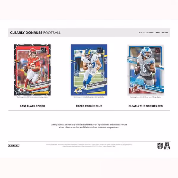 2023 Panini Clearly Donruss Football NFL Hobby Box view 2