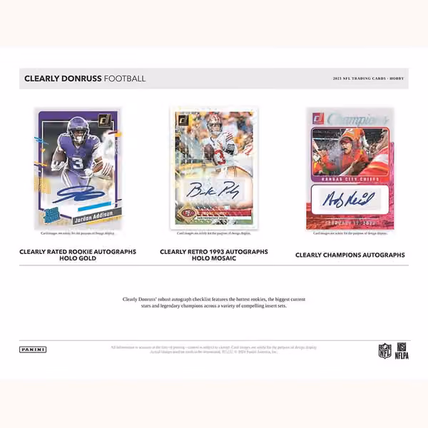 2023 Panini Clearly Donruss Football NFL Hobby Box view 3