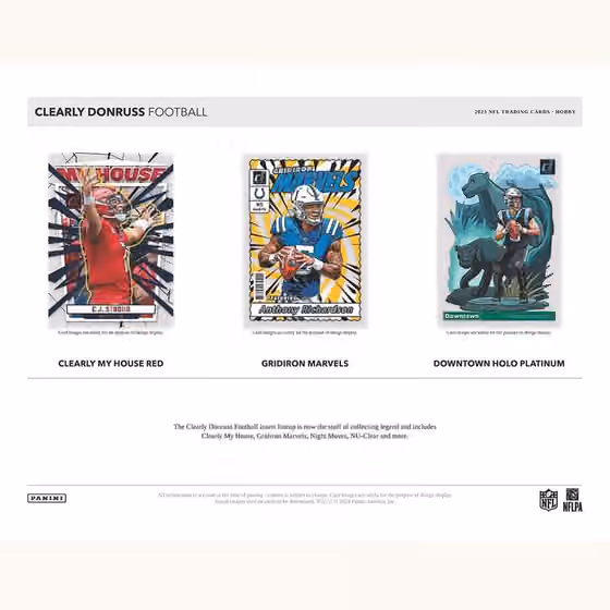 2023 Panini Clearly Donruss Football NFL Hobby Box view 4